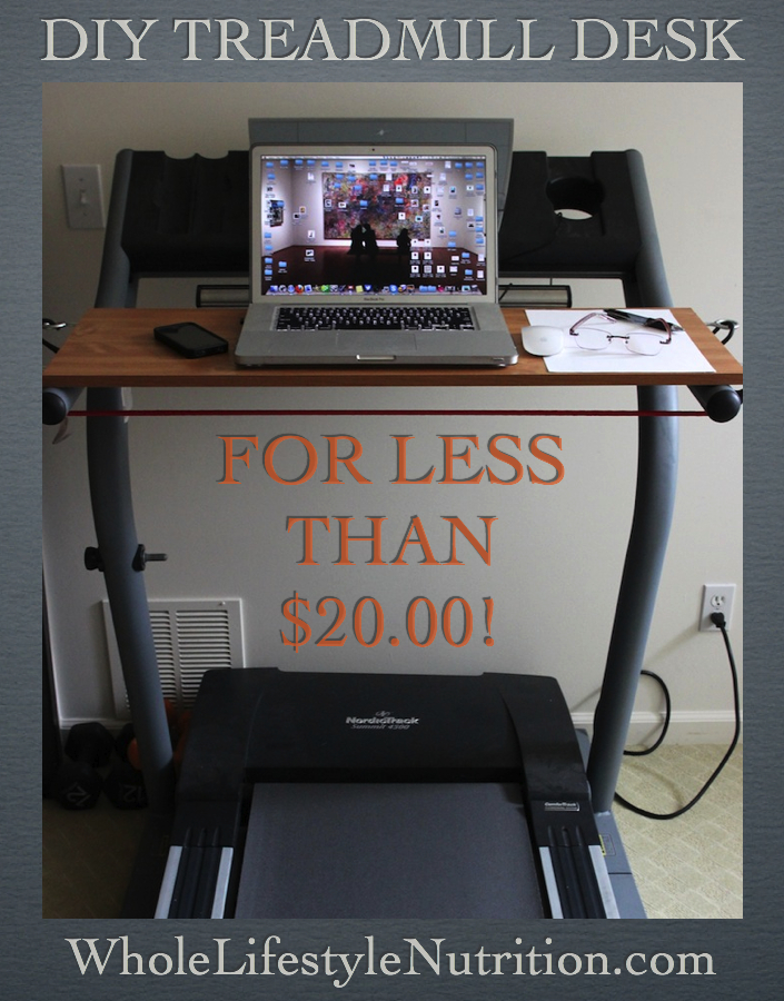 Make a Cheap DIY Treadmill Laptop Desk Life Bridge Health and Fitness